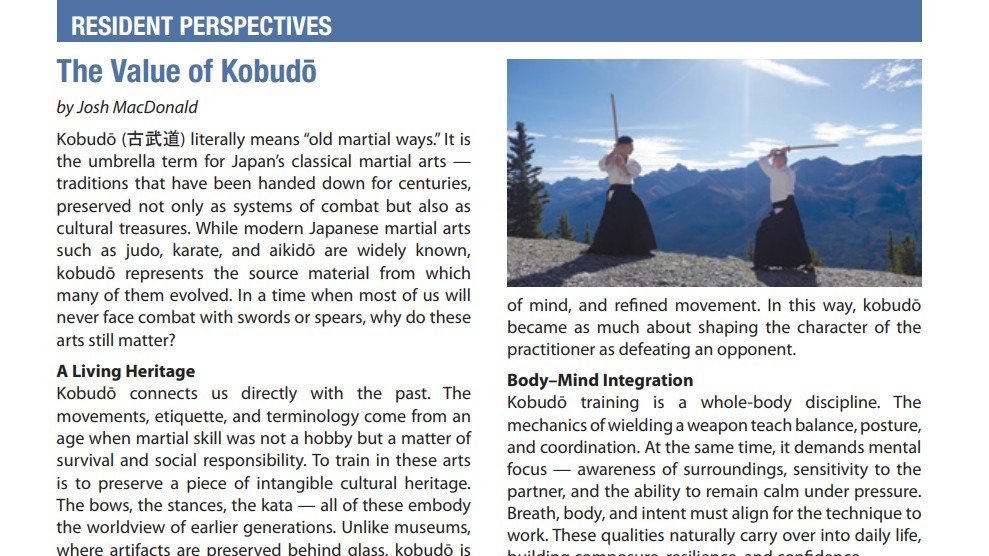 article featured in local newsletters